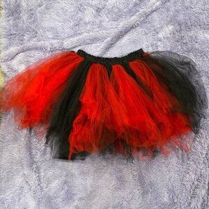 Women's Medium Red and Black Tutu